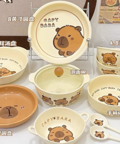 bộ bát đĩa capybara