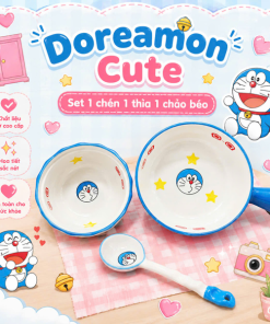 Bộ đĩa sứ Doraemon