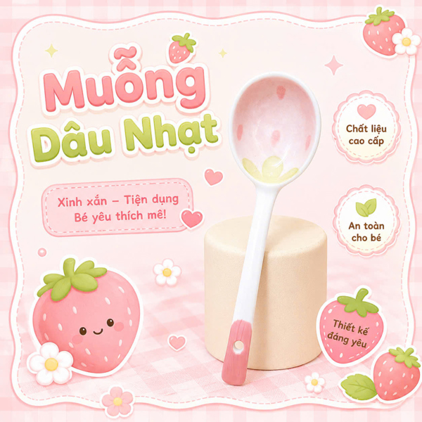 Combo 2 muỗng hoạt hình