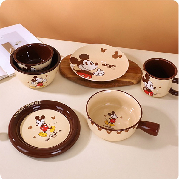 Set chén đĩa sứ Disney mickey